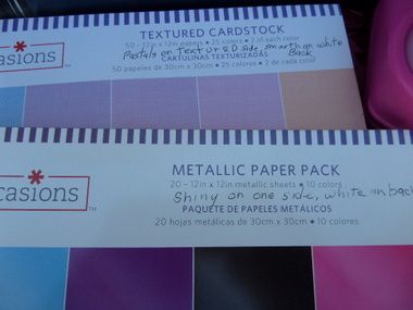 SCRAPBOOKING SUPPLIES 12 X 12  PAPER/CARDSTOCK, ASSORTED PUNCHES 