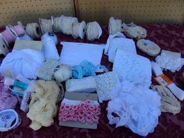 LACE, OVER ONE DOZEN SPOOLS, EYELET AND MORE