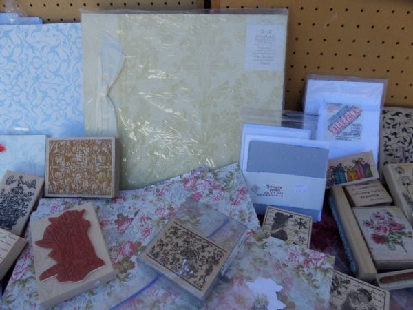 SCRAPBOOKING  ANNE GRIFFIN CARD STOCK,  STAMPS, DYE CUTS,  SCRAPBOOK AND MORE