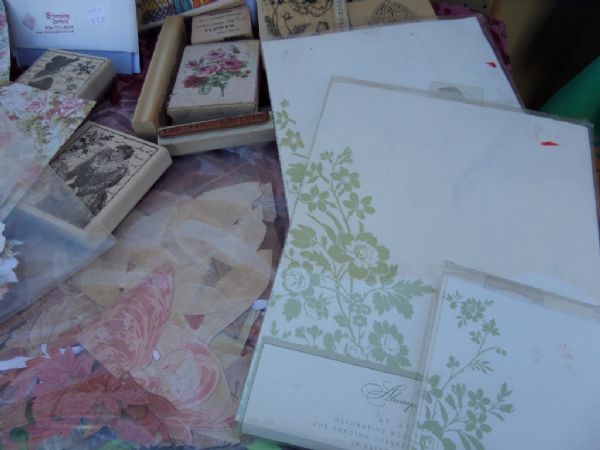 SCRAPBOOKING  ANNE GRIFFIN CARD STOCK,  STAMPS, DYE CUTS,  SCRAPBOOK AND MORE
