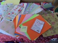 SCRAPBOOKING  LOADS OF PAPER  12 X 12" PAPER/CARDSTOCK, AND OTHER SIZES, STICKERS