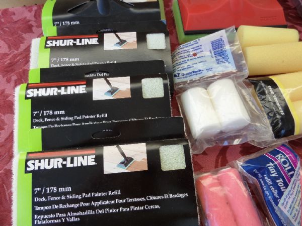SHUR-LINE PAINTING PADS - NEW IN PACKAGE,  PAINT YOUR HOUSE OR USE THEM FOR STAMPING