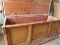 LANE CEDAR CHEST.   BEAUTIFUL SOLID WOOD, THE DOG COULDNT EVEN GET INTO IT.