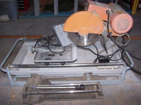 10 INCH TILE SAW AND MANUAL TILE CUTTER