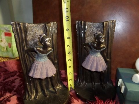 VINTAGE BALLERINA BOOKENDS, BONE CHINA, VASES AND MORE