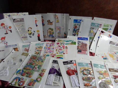 SCRAPBOOKING - STICKER STORED IN ALBUM LOTS OF STICKERS, LOTS OF THEMES