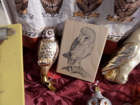 EVERYTHING OWL - BOOKS, ORNAMENTS, STICKERS, STAMPS, WIND CHIME AND MORE