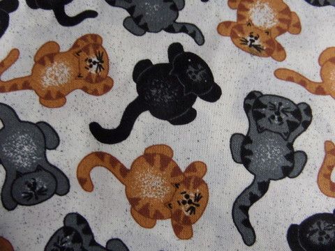 CATS, CATS AND MORE CATS!  FABRIC, STAMPS, APLIQUES, COLORING BOOK, BELL AND MORE