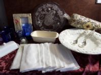 CAKE PLATTER, SILVER PLATE SERVING SET, BEAUTIFUL ITALIAN MADE DISH AND MORE
