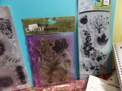 SCRAPBOOKING - CLEAR STAMPS, CARDSTOCK, STICKERS,  APPLIQUES AND MORE
