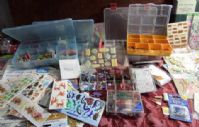 SCRAPBOOKING - BUTTONS, SPANGLES, STICKERS, 3-D STICKERS AND MORE