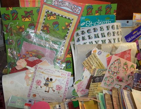 SCRAPBOOKING - LOADS OF PAPER,  CROP N STYLE, STICKERS AND MORE