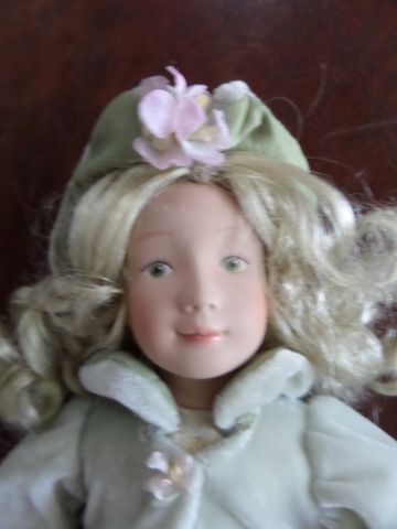 PRETTY BLONDE DOLL WITH GREEN EYES