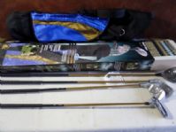WOW!!  UNUSED JUNIOR TOURING PR GRAPHITE GOLF CLUBS WITH BAG