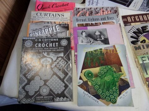 AWESOME COLLECTION OF VINTAGE CROCHET AND KNIT BOOKLETS