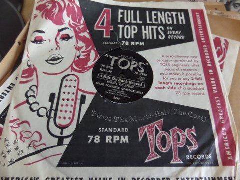 VINTAGE 78 RECORDS   OVER 100  MANY POPULAR TOP HITS