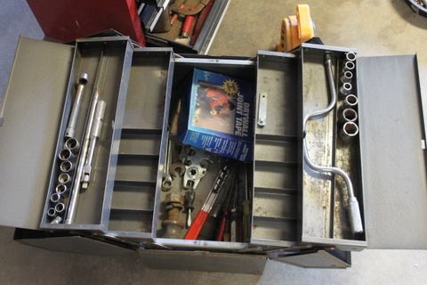 METAL TOOL BOXES WITH TOOLS