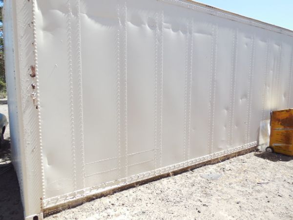 ALUMINUM-SKIN 40 FOOT  CARGO CONTAINER  WITH WOOD INTERIOR WALLS