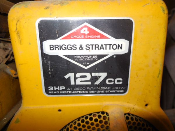 BRIGGS AND STRATTON 3 HORSE POWER WATER PUMP, CHECK VALVE,  HOSE, AND MORE