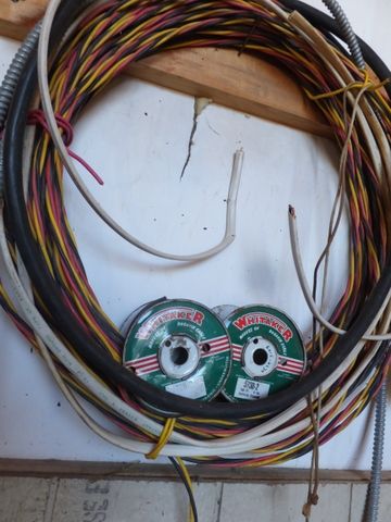 WELL WIRE, FLEX CONDUIT, VARIETY OF ELECTRICAL WIRE, CIRCUIT BOXES