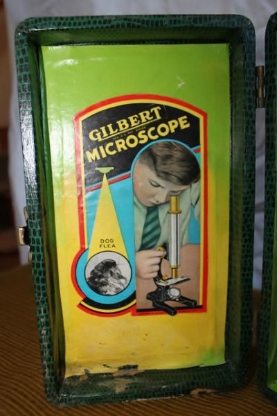 VINTAGE GILBERT MICROSCOPE AND OSTER MASSAGE INSTRUMENT