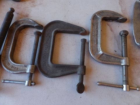 PIPE CLAMPS AND C- CLAMPS  ALL USA MADE