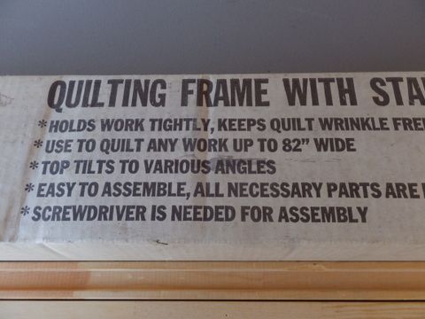 WOODEN QUILTING FRAME WITH STAND - ANY SIZE UP TO 82