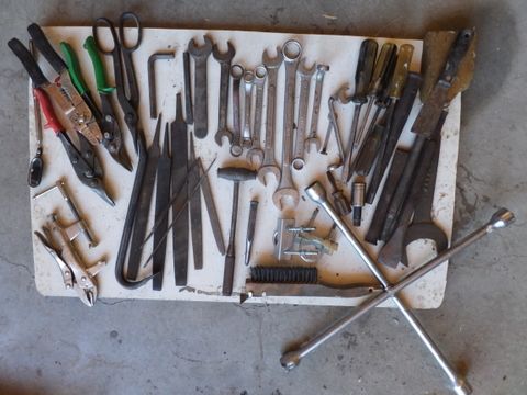 WHEEL STAR WRENCH, CHISELS, BOX/END WRENCHES, FILES AND MORE