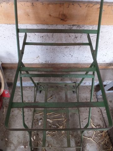 HANDY GREEN METAL FOLDING CART FOR MOVING THINGS AROUND THE GARAGE OR?