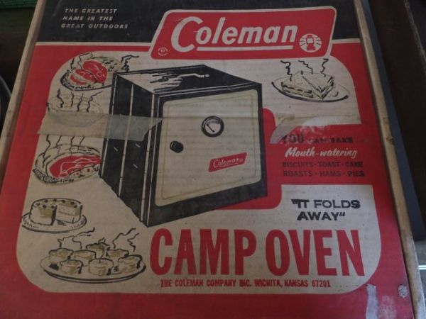 GREAT CAMPING LOT, COLEMAN OVEN, TOASTER, ALUMINUM PLATES, DINING CANOPY & MORE