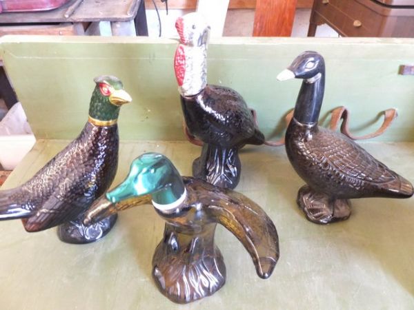 AVON COLLECTIBLES MANY ITEMS STILL IN BOXES, OTHERS WITHOUT BOXES, ANIMALS AND OUTDOORS