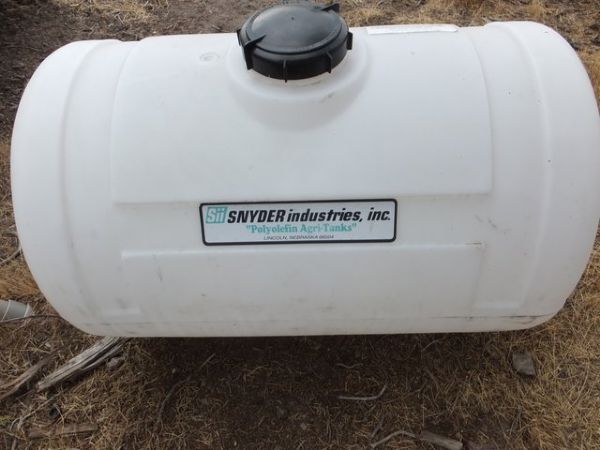 55 GALLON WATER TANK FOR GRAVITY FEED