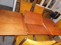 MID-CENTURY MODERN WALNUT DINING TABLE - CHECK OUT THIS FOLDING LEAF!!