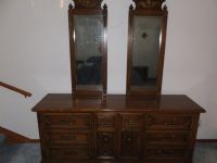 DOUBLE MIRRORED SOLID WOOD THOMASVILLE LADYS DRESSER