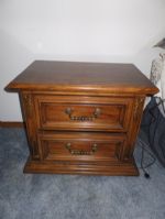 TWO MATCHING  WOOD NIGHT STANDS THOMASVILLE