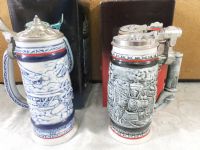 VINTAGE STEINS - CLASSIC CERAMIC FLYING & THE IRON HORSE 