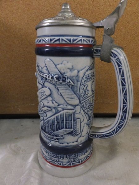 VINTAGE STEINS - CLASSIC CERAMIC FLYING & THE IRON HORSE 