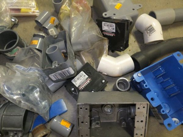 ELECTRIC BOXES AND SUPPLIES, SIMPSON TIES, 20 AMP CIRCUIT BREAKERS & LOTS MORE
