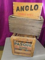 VINTAGE RUSTIC WOOD SHIPPING CRATES