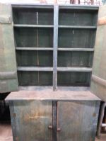 RUSTIC, VINTAGE HANDMADE "RANCH HOUSE" CABINET