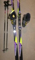 SNOW  SKIS, BOOTS & POLES WITH STORAGE BAG - WINTER IS JUST AROUND THE CORNER!