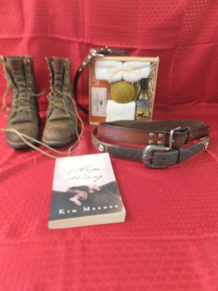 LADIES WESTERN BOOTS, BELTS, LEATHER CARE AND SOMETHING TO READ