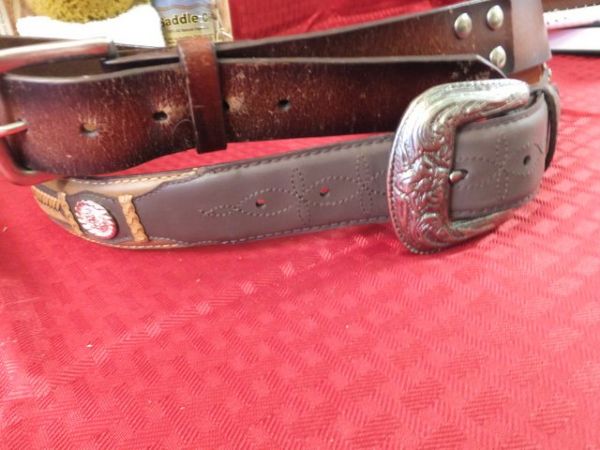 LADIES WESTERN BOOTS, BELTS, LEATHER CARE AND SOMETHING TO READ
