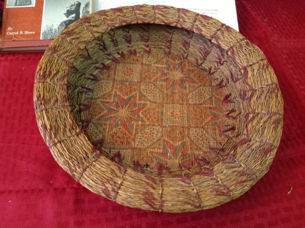 ANTIQUE NATIVE AMERICAN BASKETS AND BOOK COLLECTION