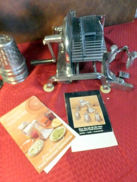 NO ELECTRICITY NEEDED RIVAL MEAT SLICER AND KITCHEN CUTTER FOOD PROCESSOR 