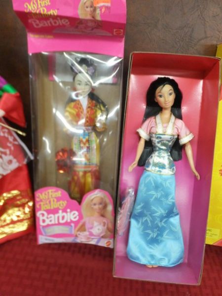ASIAN THEMED BARBIES AND TRAVEL DOLLS 