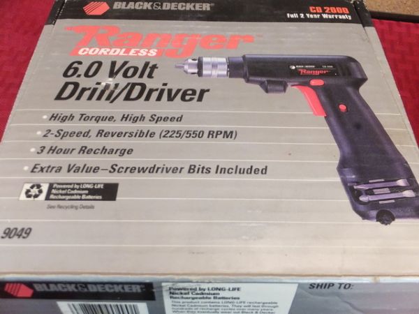 TWO CORDLESS DRILLS