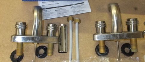 UNUSED CISAL FAUCETT & TWO MATCHING WASHERLESS FAUCETS PLUS EXTRA PARTS