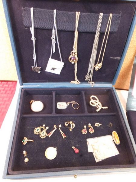 COSTUME JEWELRY AND DISPLAY/CARRIER BOX
