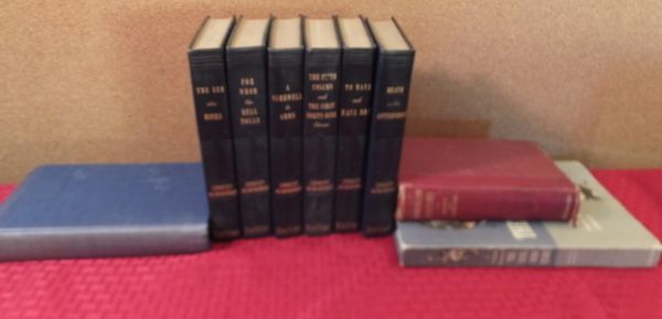 CLASSIC VINTAGE SET OF EARNEST HEMINGWAY AND OTHER FASCINATING BOOKS!